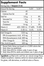 Arctic Cod Liver Oil - Plain 8oz