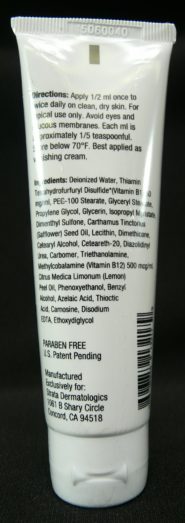Authia Cream - 2oz tube - ingredients