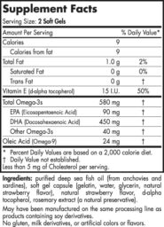 DHA Formula - Strawberry - 90 capsules - INGREDIENTS