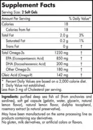 EPA Formula - Lemon - 60 capsules - INGREDIENTS