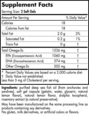 EPA Xtra - Lemon - 60 capsules - INGREDIENTS