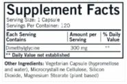 Alternative view of DMG (Dimethylglycine) Maximum Strength 300 mg Capsules - Hypo 120 ct