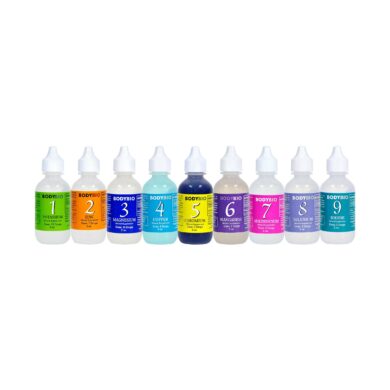 Liquid Mineral Set #1-9 - (2oz. bottles)