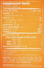 Omega3 Squeeze - 90 packets - INGREDIENTS