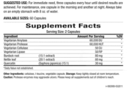 AllerFree - 60 capsules (Veggie) - INGREDIENTS
