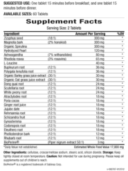 Stress - 4-Way Support System - 60 tablets - INGREDIENTS