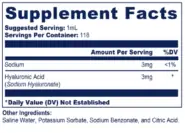 Hyaluronic Acid – 4oz