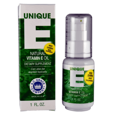 UNIQUE E® Mixed Tocopherols Concentrate Oil – 1 Ounce Pump Bottle