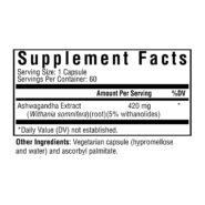 ASHWAGANDHA EXTRACT - 60 CAPSULES