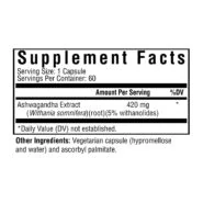 ASHWAGANDHA EXTRACT - 60 CAPSULES