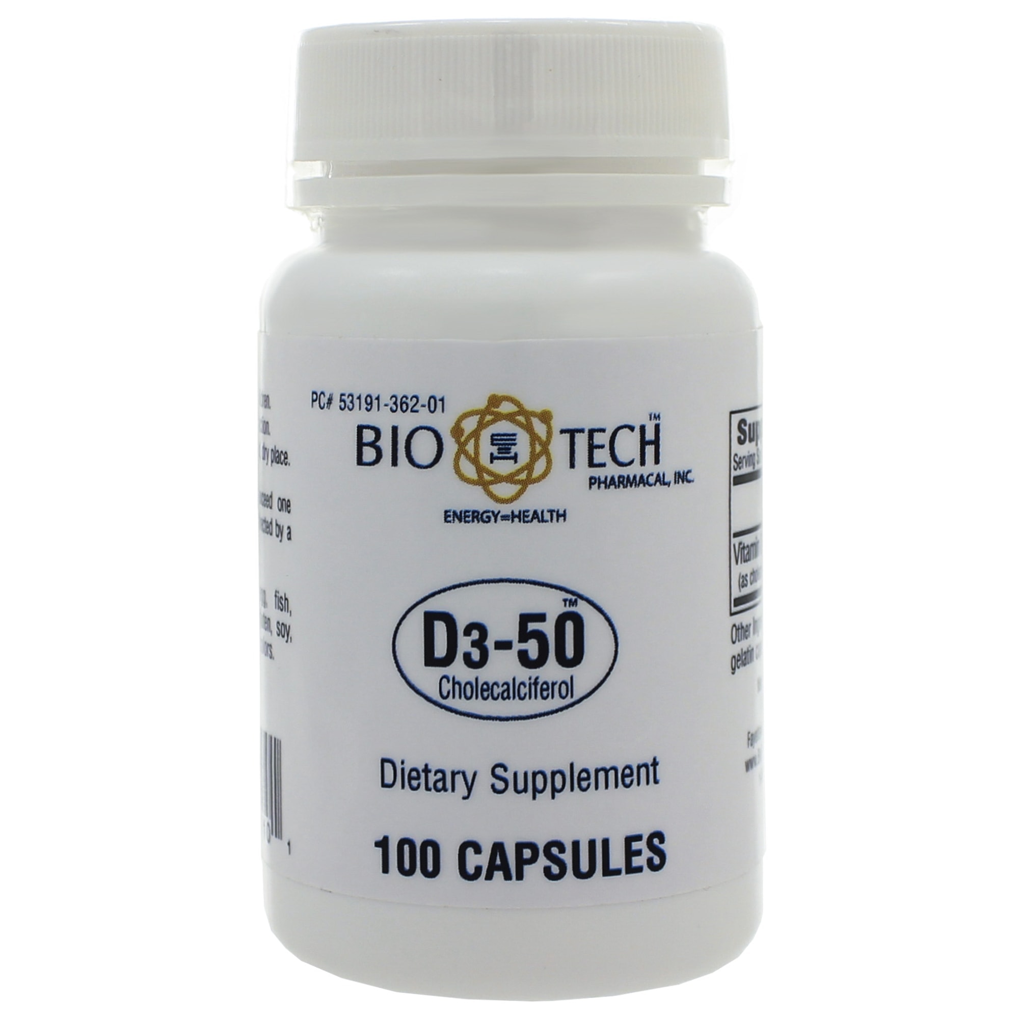 Buy D3-50 50,000IU - 100 capsules Supplement Online | Spectrum Supplements