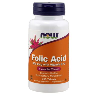 Folic Acid 800mcg w/Vitamin B-12