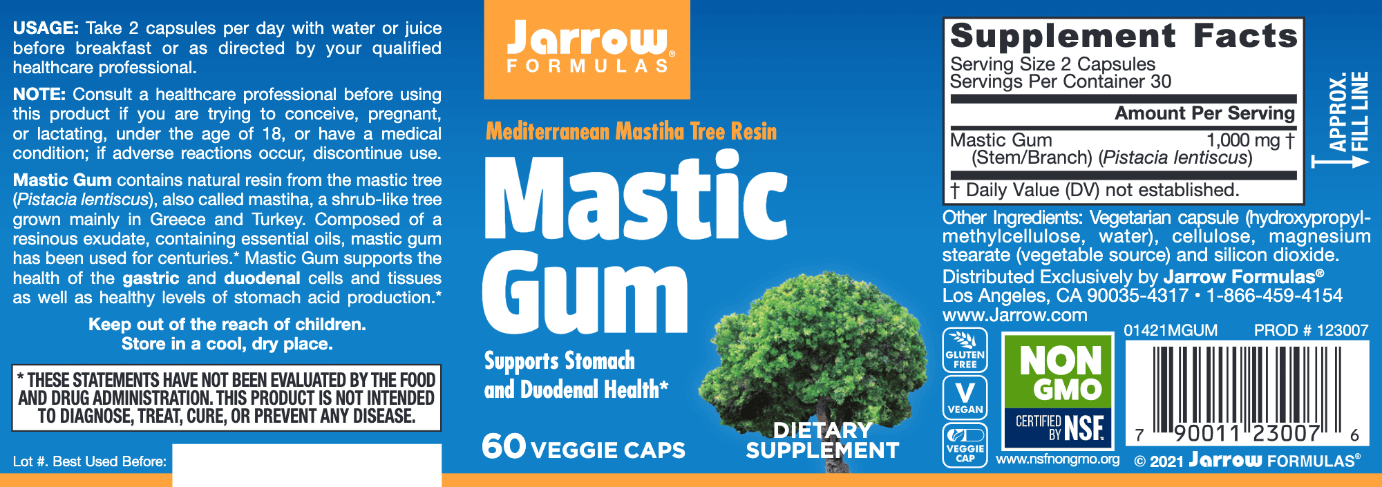 Buy Mastic Gum - 60 capsules Supplement Online