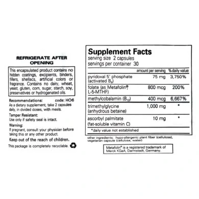 Homocysteine Factors