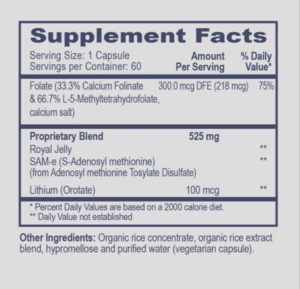 BH4-Assist (Mood Boost) ingredients