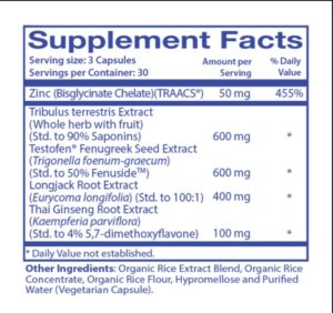 T-Time ingredients