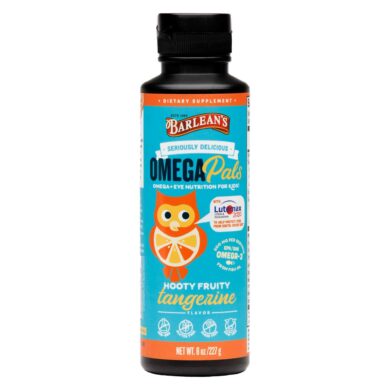Seriously Delicious Omega Pals Hooty Fruity Tangerine Fish Oil + Eye Nutrition
