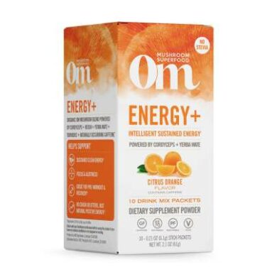 Energy + Citrus Orange Mushroom Superfood Drink Stick