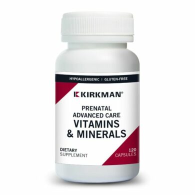 Prenatal Advanced Care Vitamins & Minerals - Hypoallergenic - 120 caps