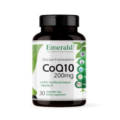 Emerald Labs CoQ10 200mg Bottle (30) Front