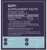 GUT + Prebiotic/Postbiotic - 30 capsules