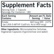 5-MTHF 400 mcg - Hypoallergenic