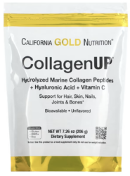 California Gold Nutrition, CollagenUP, Hydrolyzed Marine Collagen Peptides with Hyaluronic Acid and Vitamin C, Unflavored, 7.26 oz (206 g)